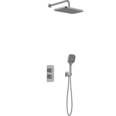 KFA 5759-501-61 / KFA / MALAGA / ZESTAW NATRYSKOWY PODTYNKOWY TERMOSTAT , PVD GUN METAL GREY /