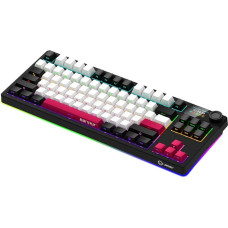 Lorgar KBP70TKLW, Wireless TKL Mechanical Gaming Keyboard Pro, Black/red, EN layout