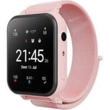 Małpiszon CANYON Smartwatch dla dzieci Alfie KW-37 MP3 Nauka i Zabawa Różowy