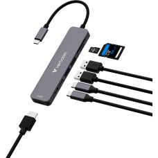 Verbatim Hub USB Verbatim Multi Port Essentials USB-C PD, USB-C, 2xUSB-A 3.0, HDMI, SD/microSD