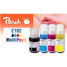 Peach Patrone Epson CISS 102 MultiPack bk,c,m,y remanufactured