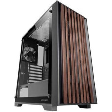 Mars Gaming MCWOOD Computer ATX Case with wooden slats / Tempered Clear Glass