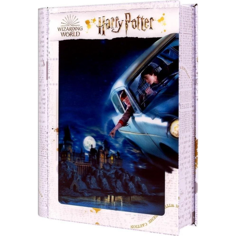 Wizarding World Harry Potter: Magiczne puzzle - Księga - Ford Anglia nad Hogwartem (300 elementów)