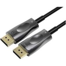 Premiumcord Optický DisplayPort 1.4 přípojný kabel M/M, zlacené konekt. 30m