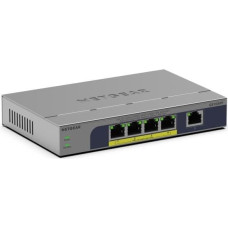 Netgear GS105PP - Switch - unmanaged - 1 x 10/100/1000 + 4 x 10/100/1000 (PoE+) - Desktop, wandmontierbar - PoE+ (83 W)