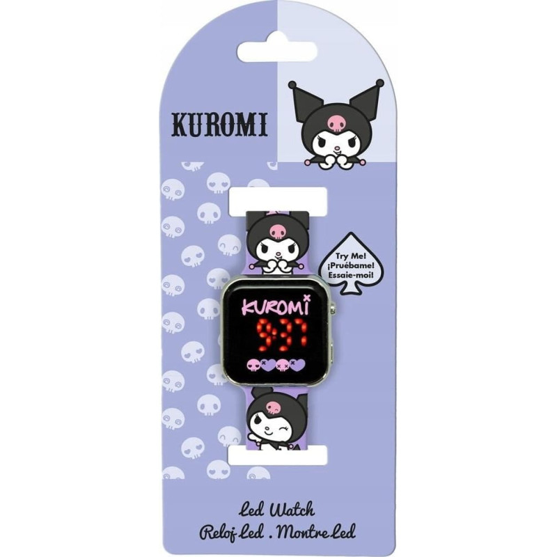 Kids Euroswan Zegarek LED Kuromi Hello Kitty