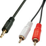 Lindy Kabel Lindy Jack 3.5mm - RCA (Cinch) x2 3m czarny (35682)