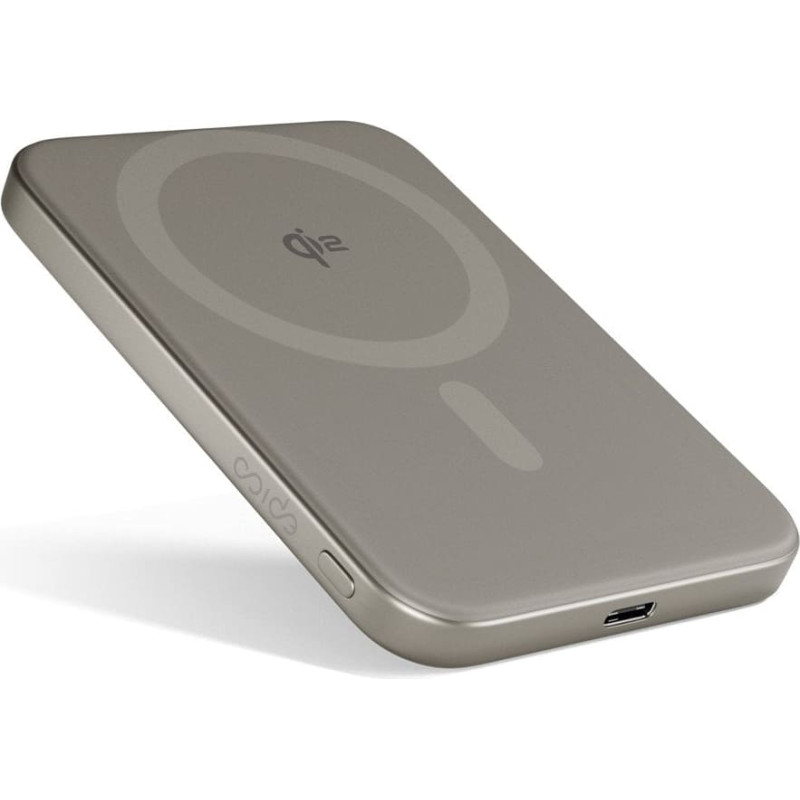 Burga Magnetic Powerbank 5.000mAh Almond latte gunmetal