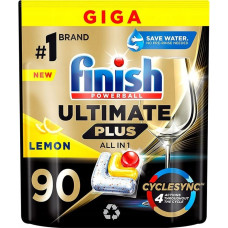 Finish (DE) Finish Powerball Ultimate Plus All in 1 Kapsułki do zmywarki cytrynowe, 90 sztuk (PRODUKT Z NIEMIEC)