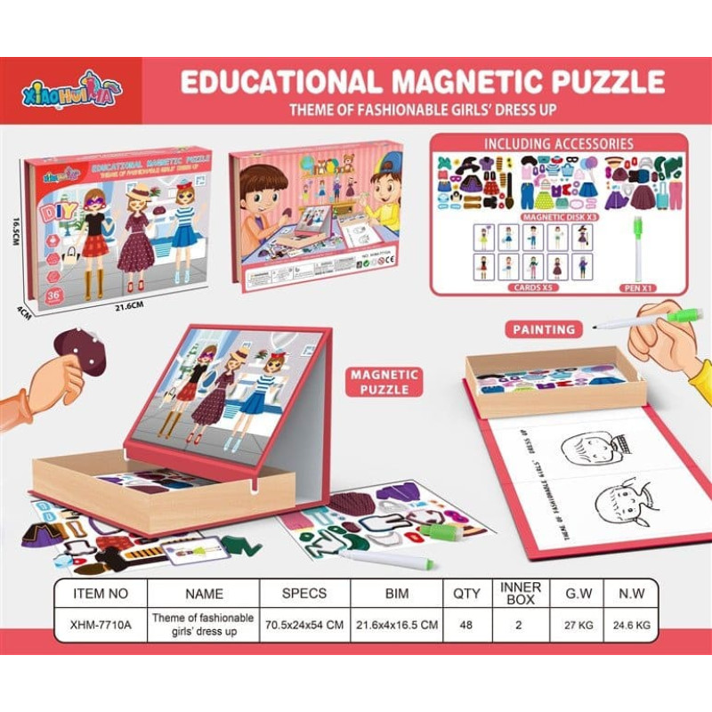 Levenya MAGNETIC PUZZLE SET 21.6X4X16.5