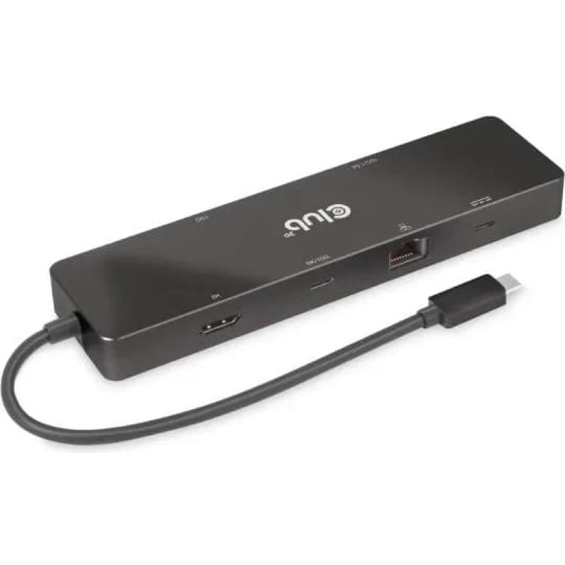 Club 3D Club3D USB-C 9in1-HUB >2xHDMI/2xUSB/USB-C/LAN 4K60Hz PD100W retail