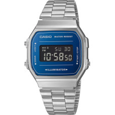 Casio Zegarek Casio Zegarek męski Casio A168WEM-2BEF srebrny