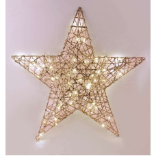 Mondex SANTA LILA Ozdoba Gwiazda 60x8cm LED