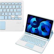 Strado Etui z klawiaturą Bluetooth touchpad do iPad Air 5 (Niebieskie)