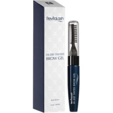 Revitalash Hi-Def Tinted Brow Gel - stylizująco koloryzujący żel do brwi Dark Brown 7.4ml