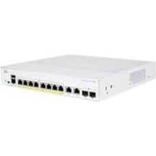 Cisco CBS350-8P-E-2G Zarządzany L2/L3 Gigabit Ethernet (10/100/1000) Srebrny