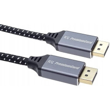 Premiumcord Kabel PremiumCord PREMIUMCORD Kabel DisplayPort 1.4 přípojný kabel, kovové a zlacené konektory, 0,5m