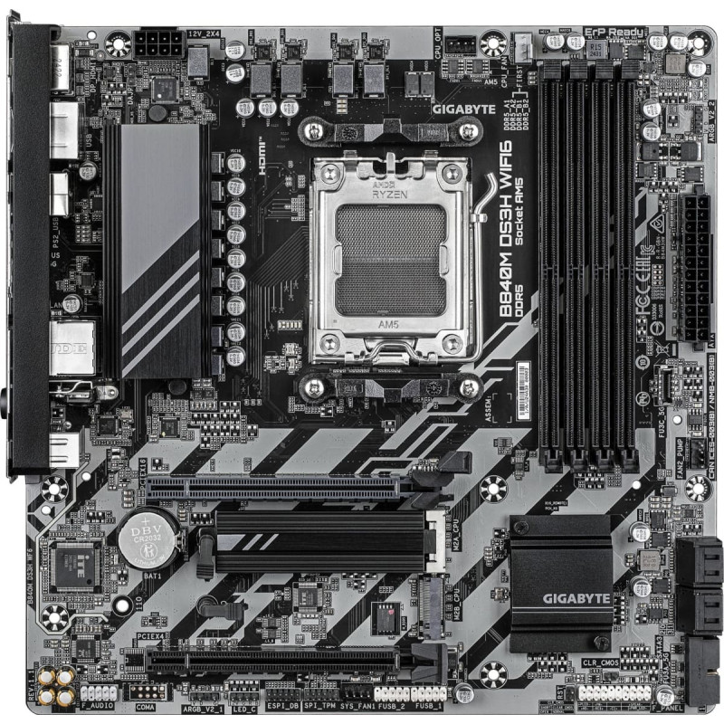 Gigabyte B840M DS3H WIFI6 AMD B840 Gniazdo AM5 micro ATX