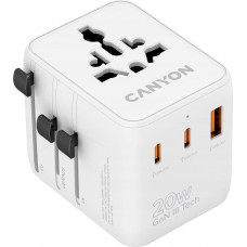 Canyon Travel Adapter OnTour 20 EU/UK/US/AUS 20W  White