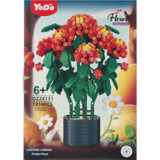 Mega Creative KLOCKI KONSTR KWIATY 1814SZT 29X41X6 MC PUD 18