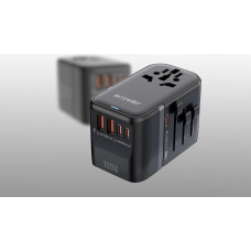 Blitzwolf Adapter podróżny 5w1 Blitzwolf BW-TA2 2xUSB-A QC, 2xUSB-C PD, USB-C GaN 100W
