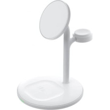 Green Cell MagScape Ładowarka Indukcyjna 3w1 MagSafe magnetyczna Biała