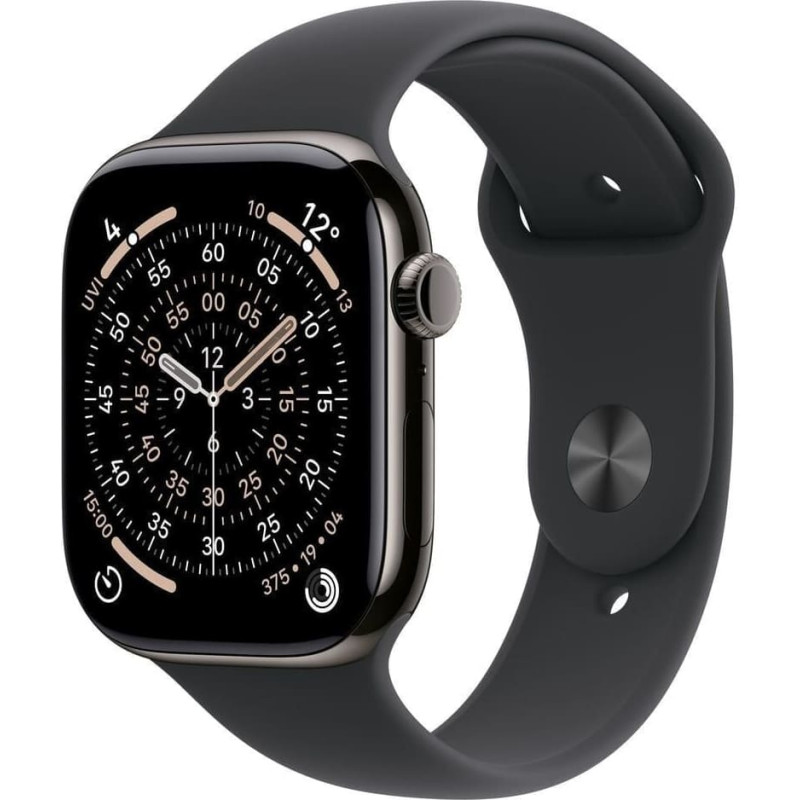 Apple Watch Series 11 OLED 42 mm Cyfrowy 374 x 446 px Ekran dotykowy 5G Tytan Wi-Fi GPS