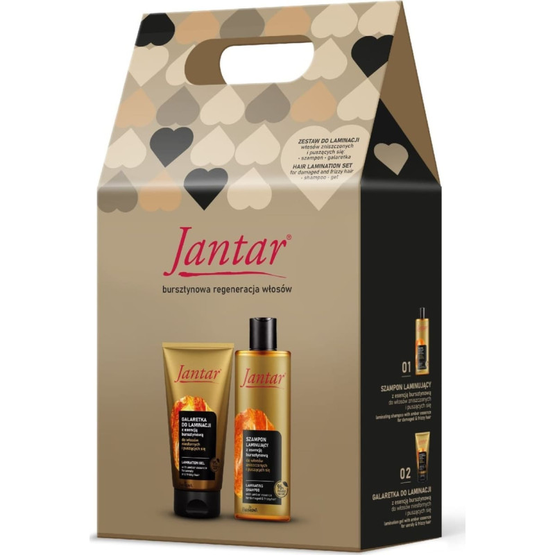 Farmona FARMONA Zestaw prezentowy Jantar (Szampon laminujący + Galaretka do laminacji)