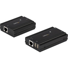 Startech .com 4 Port USB 2.0 Extender-Hub uber ein einzelnes CAT5e/CAT6 Ethernet Kabel (RJ45) - 100 m - USB Extender Hub Adapter - Metallgehause - Externe Stromversorgung - 480 Mbit/s (USB2004EXT100) - USB-Erweiterung - USB 2.0 - uber CAT 5e/6 - bis z