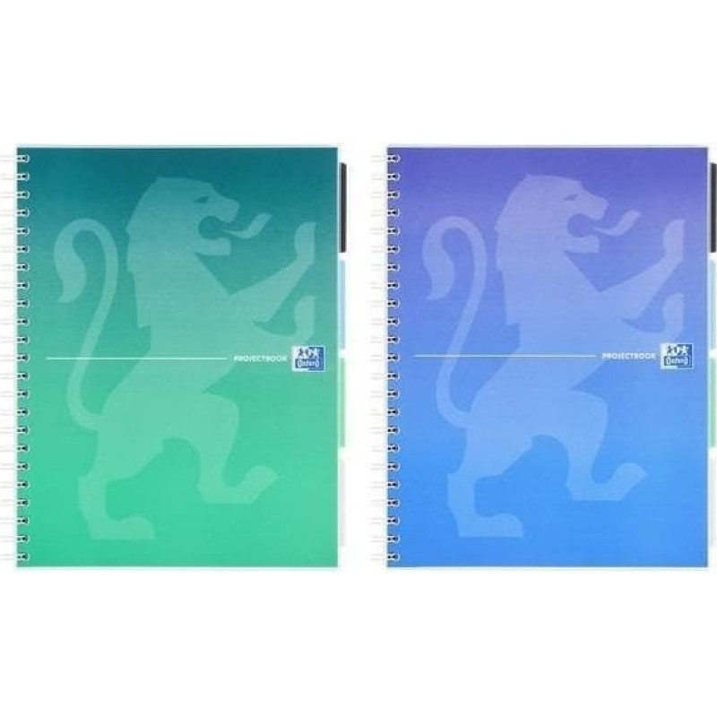 Oxford Kołozeszyt B5/80K Projectbook mix (5szt) OXFORD