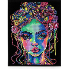 Diamond Dotz - Adults Flocked Neon Girl