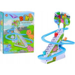 Leantoys Tor Zjeżdżalnia Dla Dinozaurów Schodki Światła Dźwięki