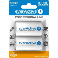 Everactive BATTERIES R20/D NI-MH 1 0000 mAh 2 PCS.