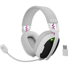 Fury Słuchawki Fury FUKIYA F6 Z MIKROFONEM BEZPRZEWODOWE BIAŁE (NFU-2337)