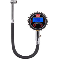 Amio Ciśnieniomierz cyfrowy manometr z wężem i zaworem resetującym 17 bar amio-04465