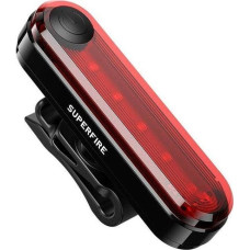 Superfire Tylna lampka rowerowa Superfire BTL01, USB, 230mAh