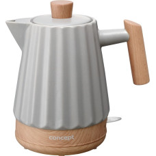 Concept RK0091 Keramikas elektriskā tējkanna 1,5 l gaiši pelēka