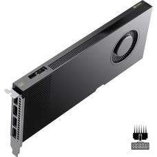 Pny Technologies PNY RTX PRO 4000 Blackwell, 24 GB GDDR7 ECC 192-bit, 140W, PCI Express 5.0 x16, 4 x Display Port 2.1, ATX bracket, 1x CEM5 16-pin power supply cable, FHML Single Slot, Small Box