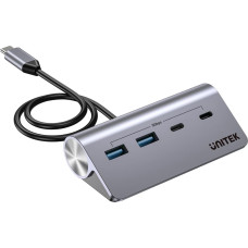 Unitek ALUMĪNIJA USB-C KONTAKTA DZELZCEĻŠ 2X USB-A 2X USB-C 5GBPS