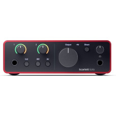 Focusrite Scarlett Solo 4. paaudzes 2 kanālu audio saskarne