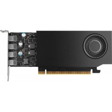 Pny Technologies Видеокарта NVIDIA A1000 8 ГБ GDDR6 128-бит, низкопрофильная, PCIE 4.0 x8, один слот, 4 x mini displayport 1,4 А, 50 Вт, кронштейн LP, компактный корпус