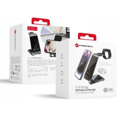 Forcell Ładowarka 3w1 Forcell F-Energy Simply Charge do Apple/Samsung szara