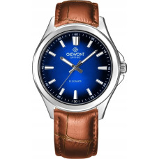 Giewont Zegarek Męski Giewont Elegance Sapphire Brązowo Niebieski GW5160-A7