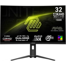 MSI Monitor MAG 321CUPDF 31.5 cala/LED/UHD/Curved/160HZ/Black
