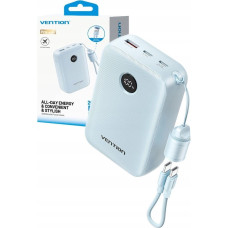 Vention Powerbank 20000mAh 2x USB-C 1x USB-A z wyświetlaczem 22,5W niebieski