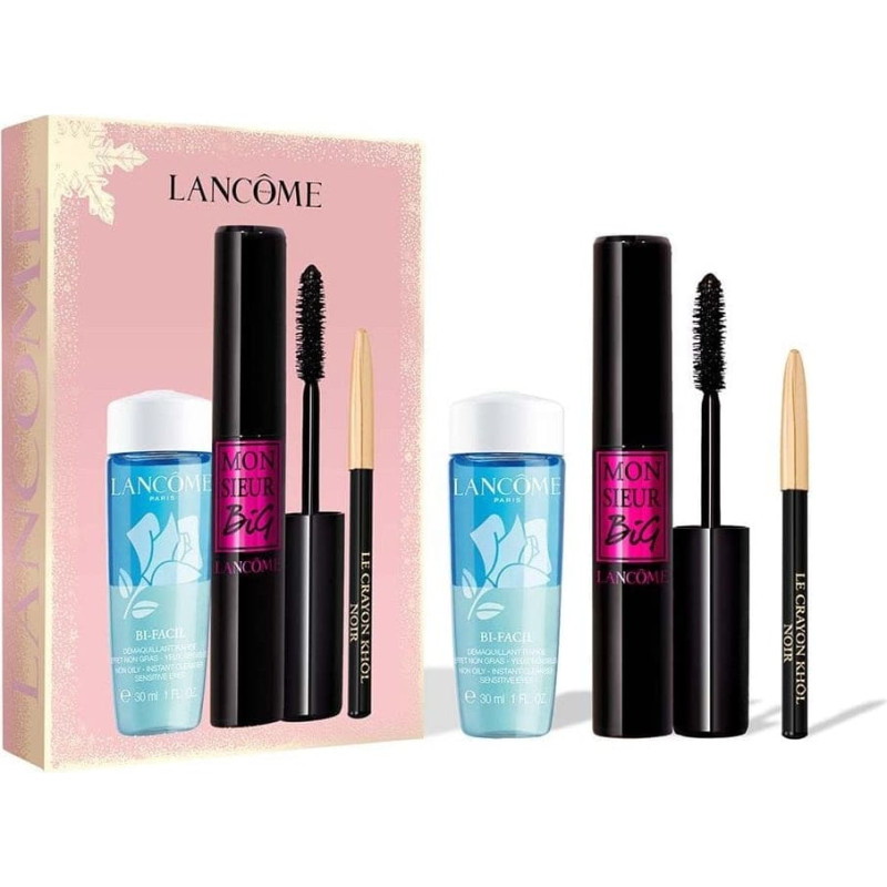 Lancome SET (MONSIEUR BIG MASCARA 01 + BIFACIL EYE 30ML + KHOL EYE PEN MINI 027 NOIR)