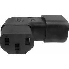 Premiumcord Kabel zasilający PremiumCord Adapter kątowy na stronę IEC C13 na IEC C14 napětí 230V, 10A