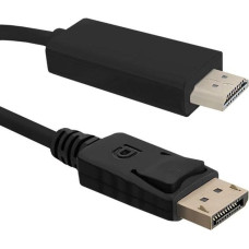 Qoltec Kabel Qoltec DisplayPort - HDMI 3m czarny (50442)