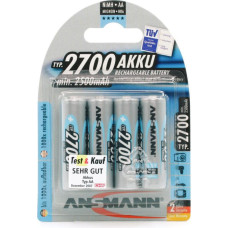 Ansmann 2700mAh (silber, 4x AA (Mignon))