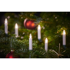 Krinner Lampki choinkowe Krinner Krinner Superlight Bavaria Mini Flame 12 pcs. Set Ivory